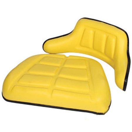 AFTERMARKET Rail Style Seat And Wrap Around Backrest Fits John Deere Many Models WKYL